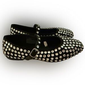 A New Day - Women’s Issa Rhinestone Mary Jane Ballet Flats